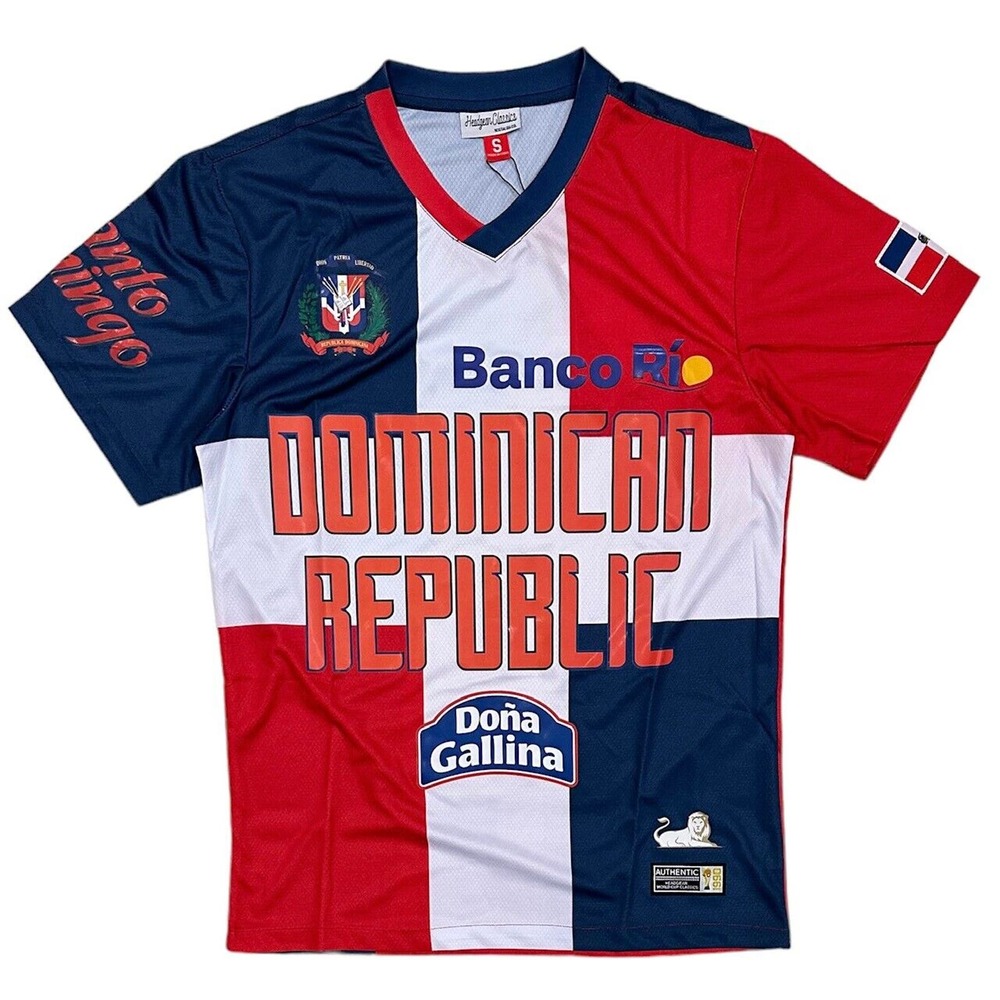 Dominican Republic National Team Headgear Classics 1990 World Cup Soccer Jersey - Picture 2 of 5